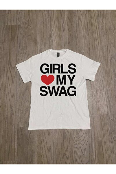 Grafftee Clothing Girls Love My Swag Printed Unisex Oversize T-Shirt