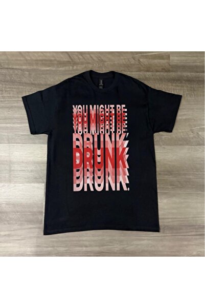 Grafftee Clothing Funny Drunk Printed Unisex Oversize T-Shirt