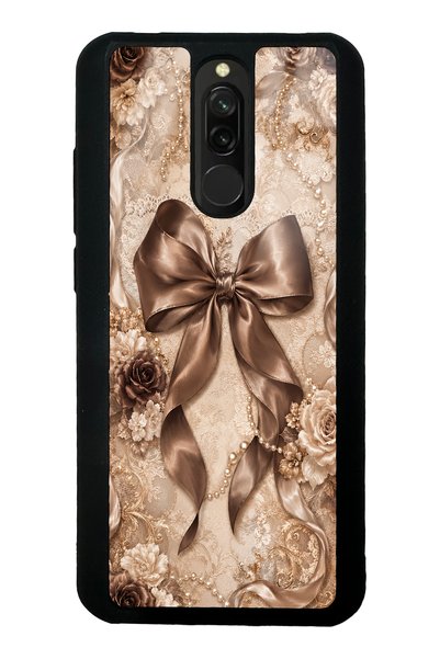Spoyi حافظة هاتف Xiaomi Redmi 8 بتصميم لؤلؤي برونزي لامع