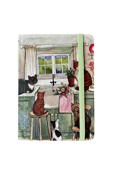 Alex Clark Caiet/Notitiera Koty w kuchni, A6, cu elastic, 160 pagini, liniat,...