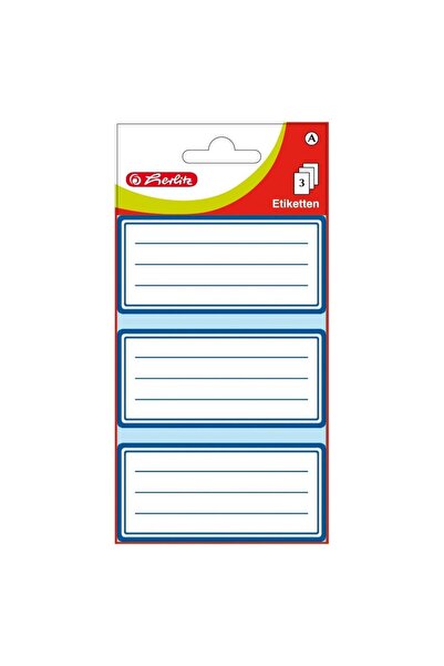 Herlitz Autocolante scolare set 3 foi multicolor 76x35mm