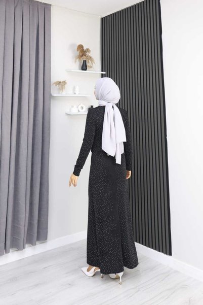 HFALCON فستان سهرة أنيق مع إبزيم لامع