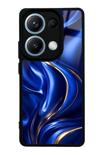 Spoyi حافظة هاتف Xiaomi Redmi Note 13 Pro 4G Royal Sapphire Flow ذات تصميم لامع