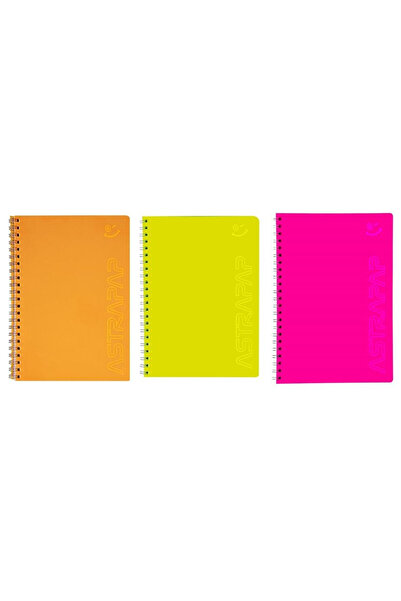 ASTRA papiernicze Caiet spiralat (carnet) ASTRA Fluo ASTRAmix B5, 80 file, li...