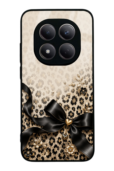 Spoyi Xiaomi Redmi Note 15 Pro Golden Leopard Bow Tasarımlı Glossy Telefon Kı...