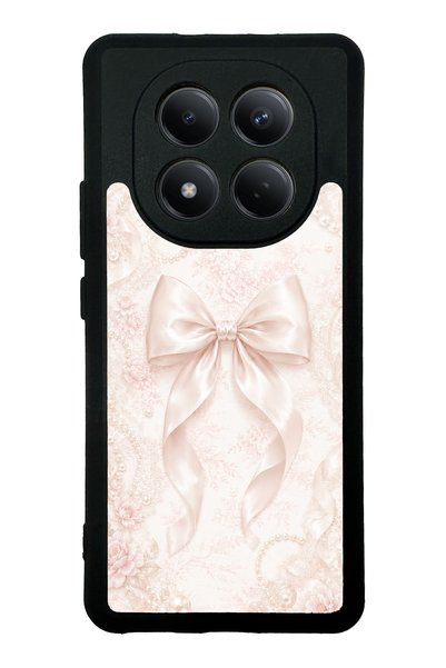 Spoyi Xiaomi Redmi Note 15 4g Glossy Phone Case with Blush Pearl Bow Design