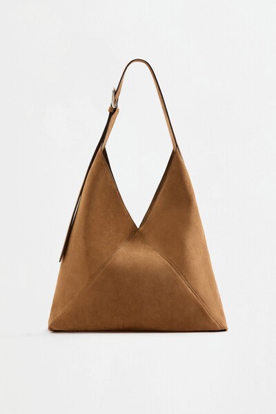 LEFTIES Suni süet shopper çanta