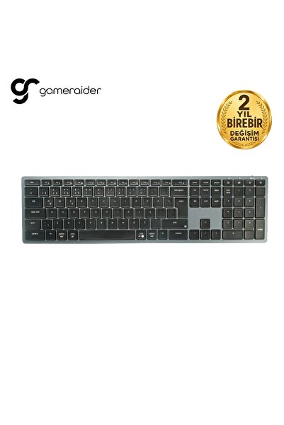 GameRaider K6 Pro Ultra-Slim Kablosuz Türkçe Klavye