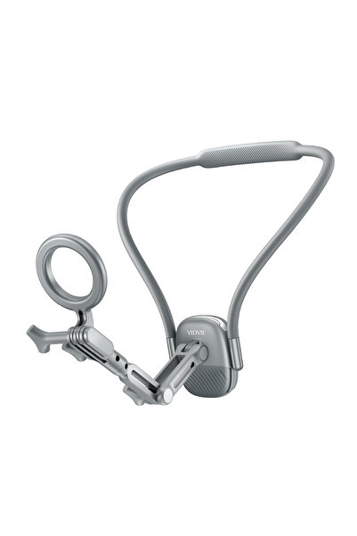Vidvie HC1552 Foldable Neck-Hanging Magnetic Phone Holder with 360-Degree Rot...
