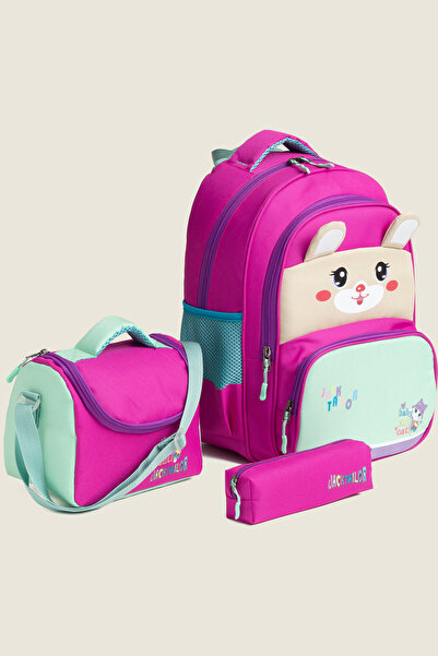 MİECZ BAGS Sevimli Karakter Tavşan Figürlü Kız Erkek Çocuk İlkokul&Ortaokul B...