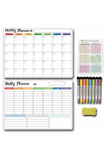 Simply Joy Set de 3 piese, Planificator magnetic pentru frigider, Simply Joy,...