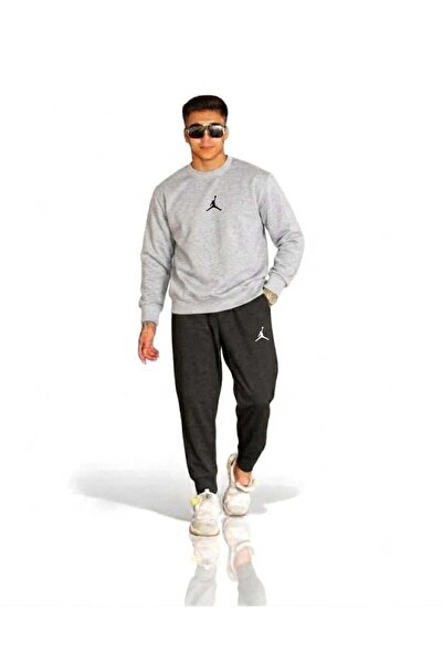 YK WEAR طقم بدلة رياضية سوداء فاخرة للجنسين من نيو سيزون