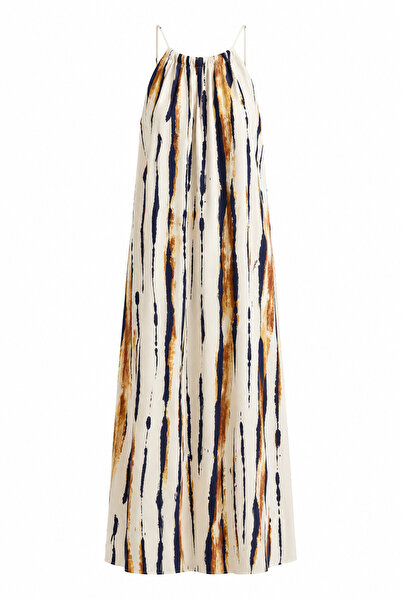 HAZELANNA Neck Tie-Dye Dress