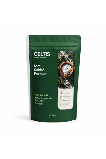 celtis Sare Celtică Premium Grunjoasă, 100% Naturală, Fără Aditivi, 500 g