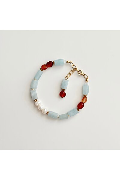 Vesce Atelier Sea Fire Natural Stone Bracelet