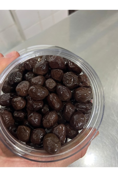 Hakan Ay Gemlik Zeytinleri Hakan Ay İri Kızıl Siyah Zeytin 900 Gr Doğal Fermante Katkısız Boyasız Kostiksiz