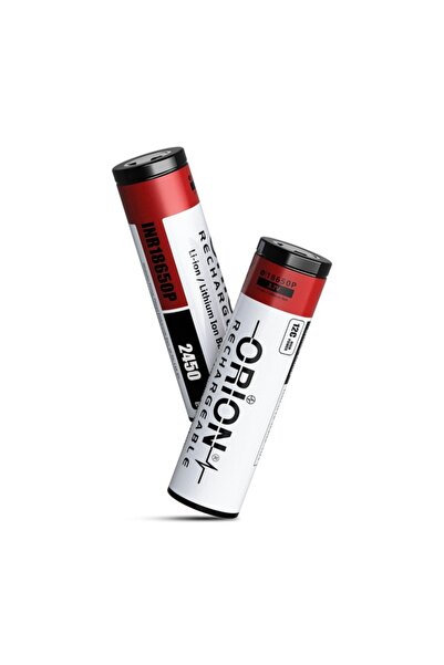 Orion 18650P 3.7V 2450mAh 12C Li-ion Şarjlı Pil – 50 Adet Ekonomik Paket – Mart 2026 Üretim