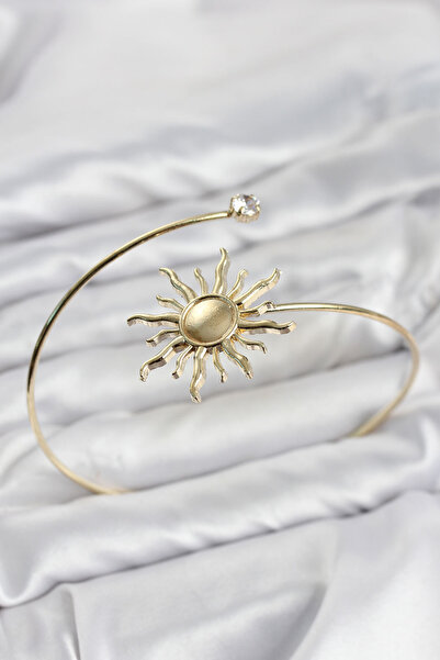 OGHAMAY Pazu Bracelet Gold Color Brass Sun Model