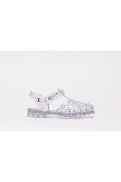MEDUSE Sunmif Argent Pailette Sandals - Simli Şeffaf Çocuk Sandalet