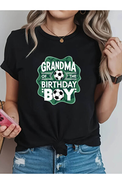 En22 GRANDMA OF THE BIRTHDAY Graphic Print Women'S T-shirt | Casual Crew Neck...
