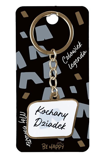 Be-Happy Gifts , Breloc din metal si plastic cu detaliu auriu, cu mesaj 'Koch...