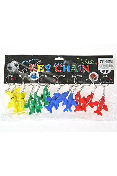 adar Breloc avion set 12 piese metalic multicolor