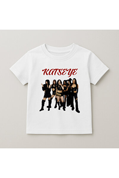 SVART WEAR Katseye majica sa kratkim rukavima za decu i mlade, sa printom i o...