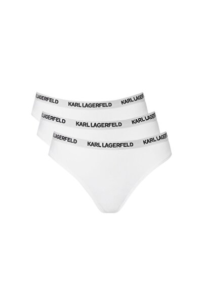 Karl Lagerfeld Set de chiloți tanga pentru femei B1W47031 Alb