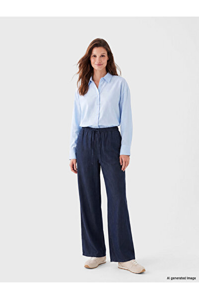 LC Waikiki Elastic Waist Wideleg Women's Jeans