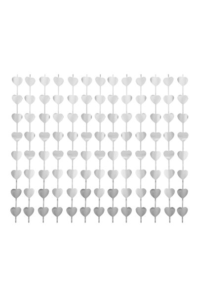 Godan Cortina Heart in argint mat - 100 x 200 cm SH-KSSM