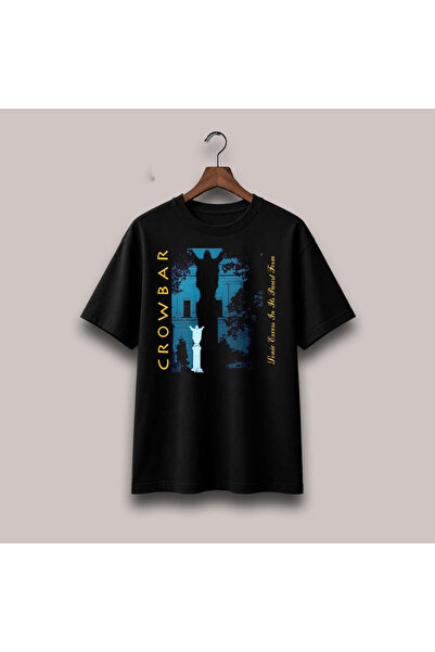 Grafftee Clothing تي شيرت كبير الحجم مطبوع عليه Crowbar للجنسين