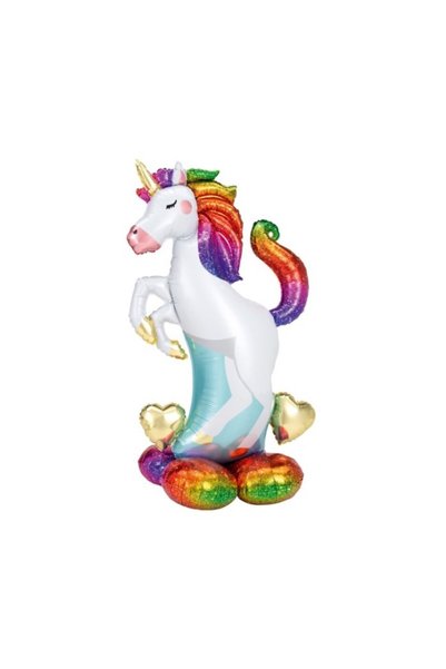 AMSCAN Balon folie AirLooonz Unicorn 3D 139 cm