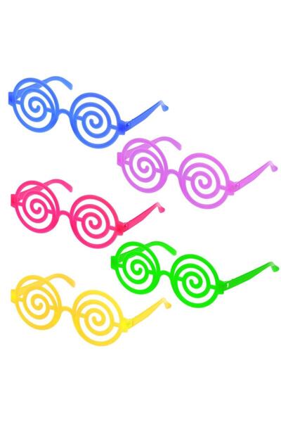 Arpex , ochelari de petrecere din plastic cu design spiralat, MIX, multicolor...