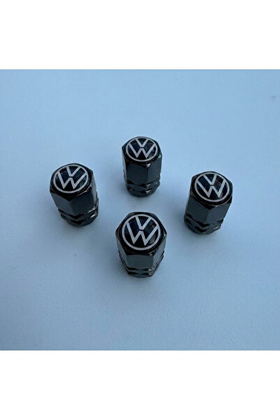 Aksefuar Lazer Volkswagen Passat ile Uyumlu Logolu Alüminyum Altıgen Siyah Si...