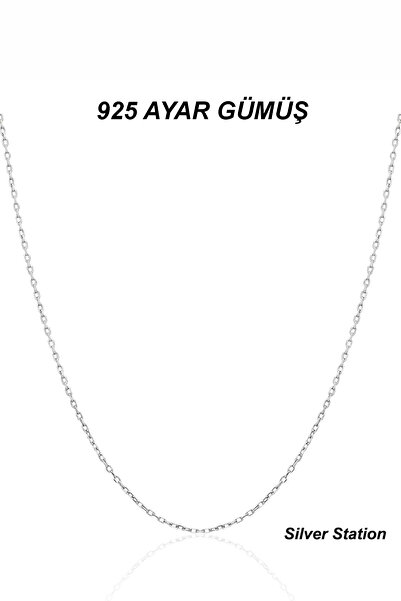 Silver Station 925 Ayar Gümüş Zincir Kolye - Zarif İnce Hayalet Kolye