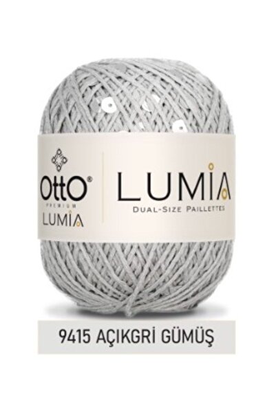 Atölye MaDe Otto Lumia -9415 Açıkgri Gümüş- Çift Boy Pullu 50gr 90m - %85Pamu...