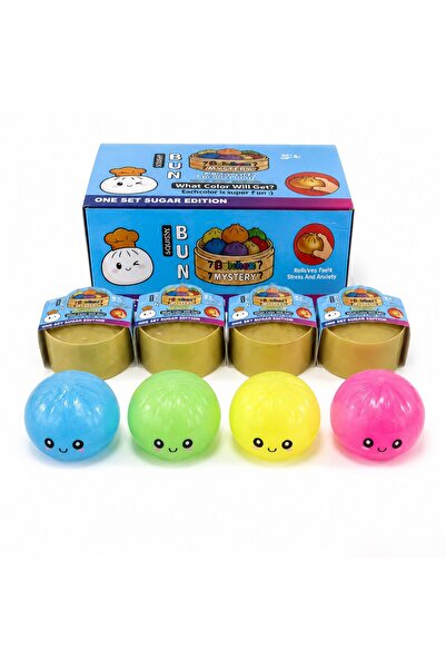Leski Jucărie Squishy Dumpling NeeDoh, Leski, Model Fată Zâmbitoare, Fosfores...