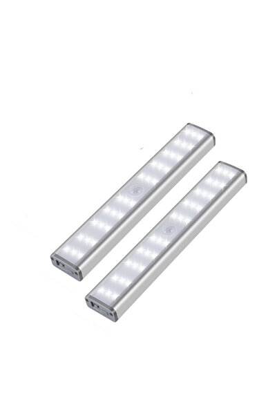Simply Joy Corpuri de iluminat - Set de 2 lămpi LED cu senzor de mișcare, făr...