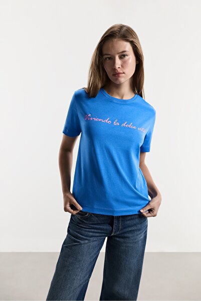 LEFTIES Baskılı t-shirt