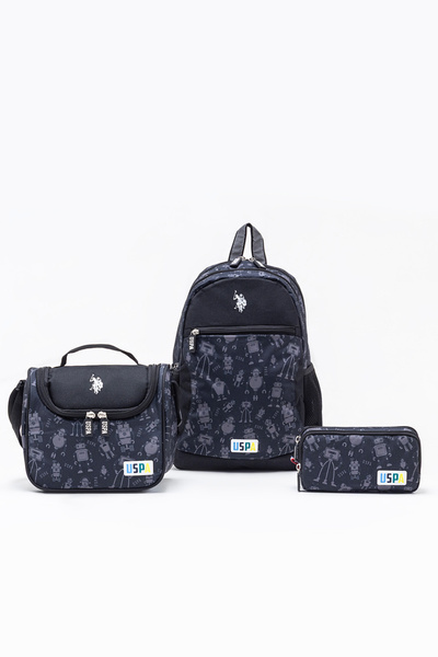 U.S. Polo Assn. Plcan25029 3-Piece Primary School School Bag Set – Backpack +...
