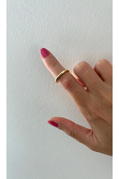 FASHION Thin Square Model Gold Joint Ring