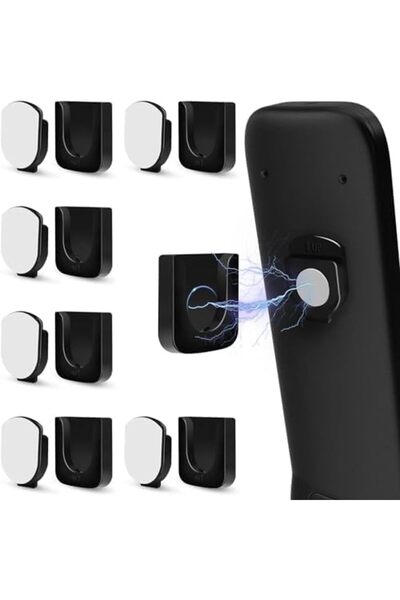 Choice Black 6-pack 2/4/6 remote control magnetic storage hooks for home remo...