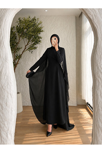 BELLASTORE فستان بتفاصيل عباءة