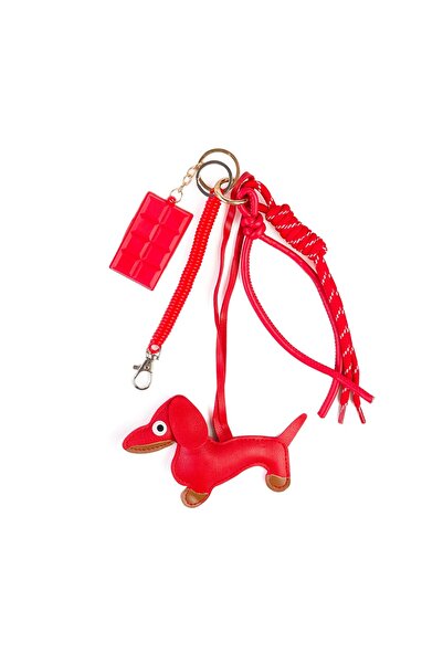 Posete Fagaras Keychain - Cioco the Puppy - Red, Women's Keychain Made of Gen...