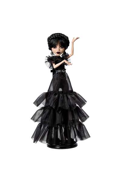 MONSTER HIGH Papusa Monster High, Wednesday Raven Dress, 33 cm, HXJ03