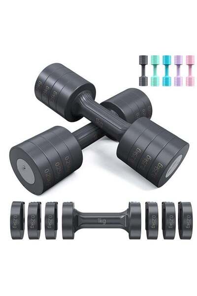 Arabest 4-in-1 Dumbbells Set,Adjustable Weight Pair for Women,Home Gym Fitnes...