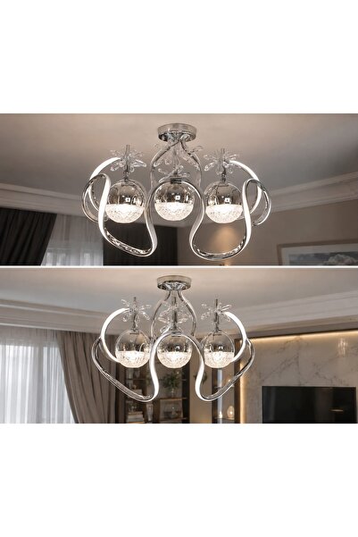 led dünyam krom avize