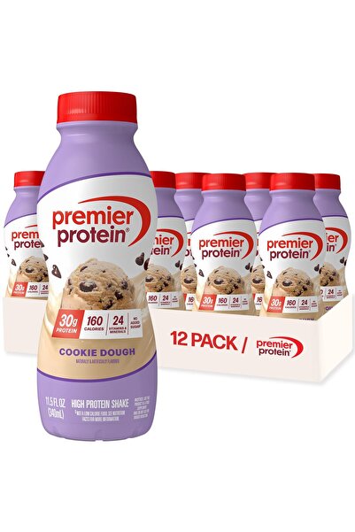 Premier Protein Shake, Cookie Dough, 30g Protein, No Added Sugar, 24 Vitamins...