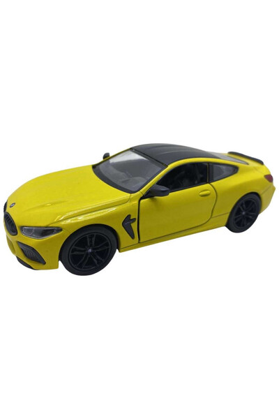 JPT BMW M8 Competition κουπέ μοντέλο 1/38 κίτρινο Kinsmart