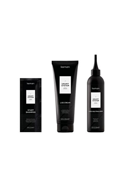 Kemon Unamy System Liss Set Kemon: Εκκίνηση, Σαμπουάν Μαλλιών, 20 ml + Κρέμα ...